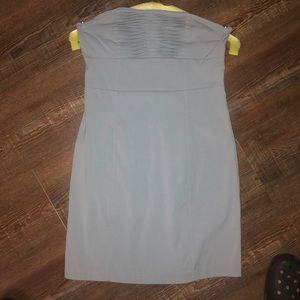 Solemio strapless mini dress light blue small